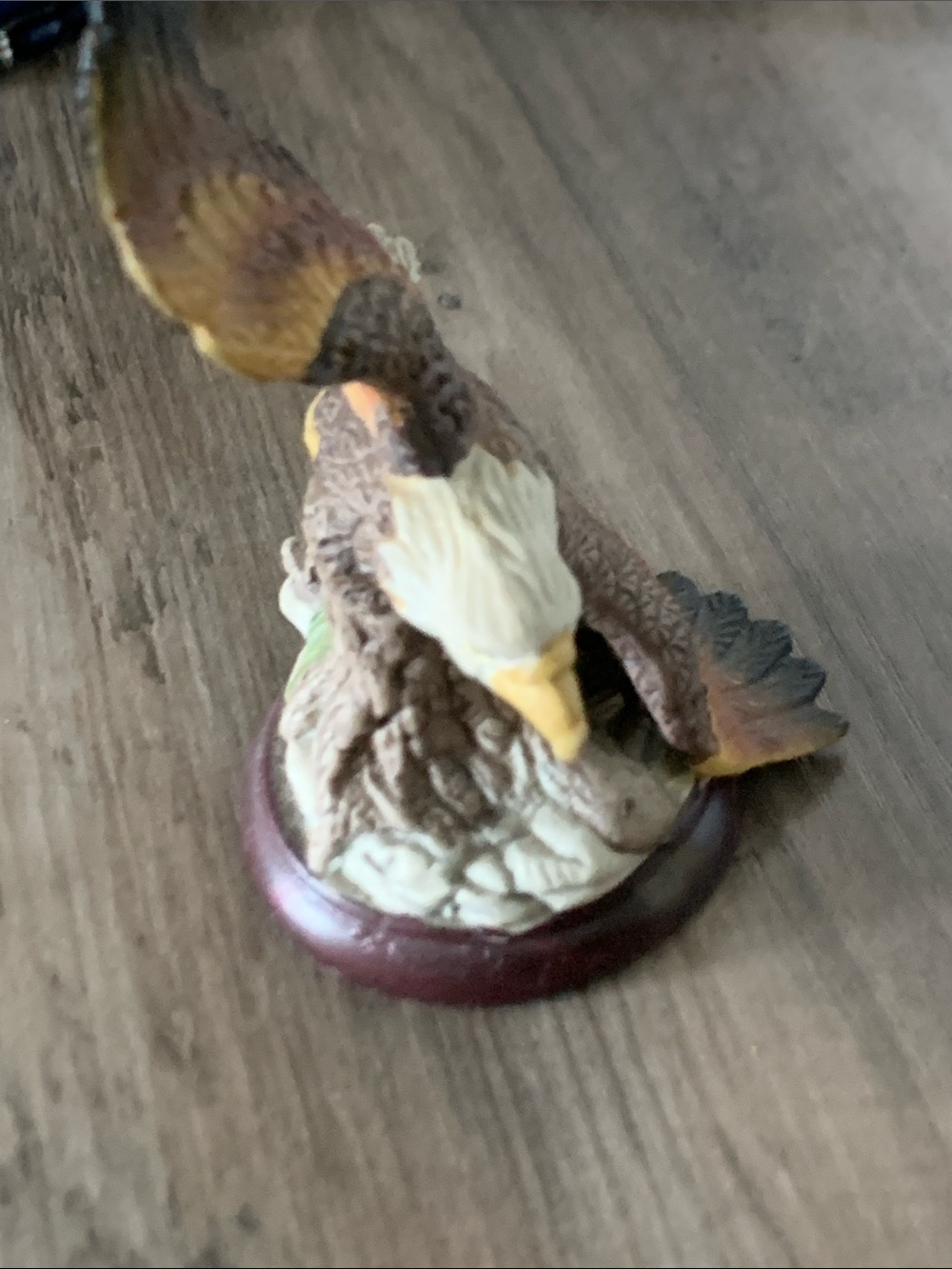 Brown and White Eagle Figurine Decorative Bird Statue